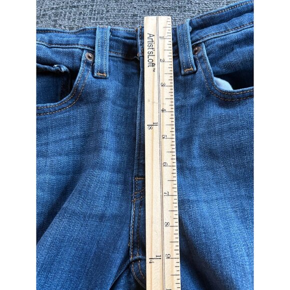 Levis 726 Flare Jeans Size 25 Womens Blue Denim Water - Picture 7 of 11